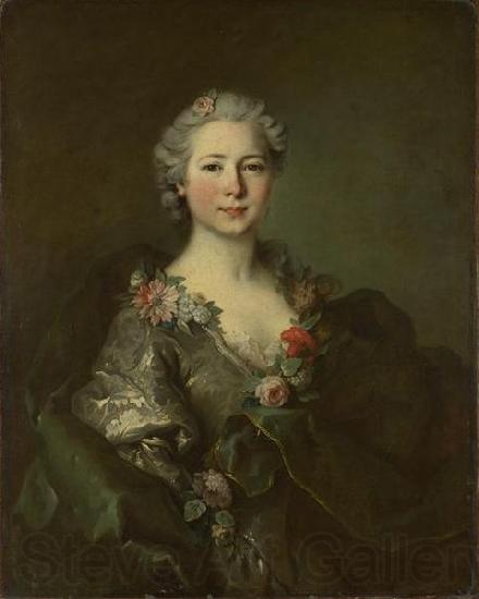 Louis Tocque probably Portrait of mademoiselle de Coislin Norge oil painting art